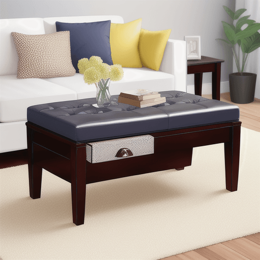 The Secret to a Chic Living Room? An Ottoman Coffee Table!