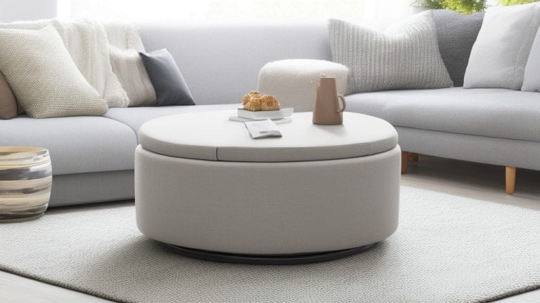 Fabric Ottoman Coffee Table