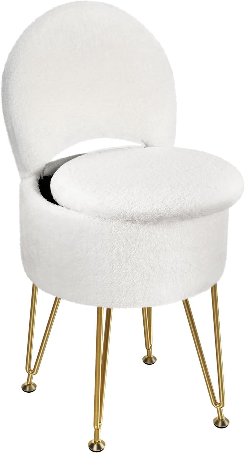 GREENSTELL Vanity Stool Chair with Storage
