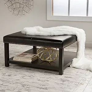 The Christopher Knight Home Julia Bench with Rack, a sturdy product, combines style and functionality, offering a versatile seating solution for any space. With its elegant design, sturdy build, and built-in storage rack, this bench is a practical addition to your home decor. As someone experienced in interior design trends, I appreciate the blend of aesthetics and utility that this piece provides. This review will delve into the features, pros, cons, and overall performance of the sturdy Christopher Knight Home Julia Bench with Rack. By the end of this article, you'll have a clear understanding of how this sturdy product can enhance both your living space's appeal and organization. TL;DR Summary The Christopher Knight Home Julia Bench with Rack is a versatile ottoman that serves as a seat, footrest, tabletop, or storage unit. Crafted with premium faux leather upholstery and a birch wood frame in an elegant brown color with a dark brown finish. Specification Value Brand Christopher Knight Home Material Faux Leather Frame Material Birch Wood Color Brown Frame Finish Dark Brown Assembly Required Yes Dimensions 34.25"D x 35.25"W x 18.25"H Seat Height 18.25 Inches Product Care Instructions Wipe with Damp Cloth Seating Capacity 2 Item Weight 33 pounds Country of Origin China Versatility Seat, Footrest, Tabletop, Storage Unit Price Point Affordable Tailoring & Fabrics Exceptional and Durable Furniture Brand Christopher Knight Home Quality Craftsmanship Attention Key Features The Christopher Knight Home Julia Bench with Rack offers a versatile ottoman that serves multiple functions, making it a practical addition to any living space. The ability to use it as a seat, footrest, tabletop, or storage unit provides flexibility for different needs and preferences. Crafted from faux leather and birch wood frame materials, this bench boasts exceptional tailoring and durable fabrics that not only enhance its aesthetic appeal but also ensure long-lasting functionality. The combination of premium materials and piece contributes to the overall quality and durability of the product. With its elegant design featuring a brown color and dark brown finish, the Julia Bench seamlessly blends into various interior styles while adding a touch of sophistication to any room. Its practical dimensions make it suitable for different spaces, whether used in a living room, bedroom, entryway, or even as additional seating in an office setting. The affordable price point of the Christopher Knight Home Julia Bench with Rack makes it accessible to consumers with varying budgets without compromising on style, quality, or piece. Whether you need extra seating for guests, a convenient place to put up your feet after a long day, or simply want to declutter your space by utilizing the storage rack feature – this bench caters to diverse needs effectively. Versatile Use as Seat, Footrest, Tabletop, or Storage Can be used as a comfortable seat for two people. It offers ample space for seating without compromising on comfort. The bench is a sturdy piece and can accommodate two individuals conveniently. Doubles as a convenient footrest for relaxation. After a long day, putting your feet up on the ottoman provides a cozy way to unwind. It's not just stylish but also functional in providing that extra level of comfort. Features a sturdy surface for placing drinks or snacks. Whether you're hosting guests or enjoying a quiet evening in front of the TV, this bench serves as an ideal tabletop substitute. Its flat top allows you to place beverages and snacks securely. Provides hidden storage space for keeping items organized. The added benefit of storage within the ottoman is perfect for decluttering your living space effortlessly. You can store blankets, magazines, remote controls, or any other small items neatly out of sight. Premium Materials: Faux Leather and Birch Wood Frame The Christopher Knight Home Julia Bench with Rack boasts high-quality faux leather upholstery that not only enhances durability but also simplifies maintenance. The luxurious look and feel of the faux leather material elevate the overall aesthetic appeal of the bench. The birch wood frame utilized in crafting this bench ensures stability and longevity, providing a reliable foundation for seating or storage needs. This sturdy frame contributes to the durability of the bench, making it a long-lasting furniture piece for your home. Combining premium materials like faux leather and birch wood, this bench offers both elegance and functionality in one package. The sleek design paired with durable construction makes it suitable for various settings, from living rooms to entryways or bedrooms. Having personally experienced the comfort and style offered by this bench's faux leather upholstery, I can attest to its upscale appearance and easy cleaning process. Whether used as extra seating during gatherings or as a stylish storage solution, this versatile piece excels in meeting diverse household needs. Elegant Design with Brown Color and Dark Brown Finish The stylish brown color of the Christopher Knight Home Julia Bench brings warmth and sophistication to any room. Its dark brown finish not only enhances its elegance but also seamlessly complements a variety of decor styles. The sleek design with clean lines offers a modern aesthetic that elevates the overall look of the space. The rich brown hue adds a touch of luxury to my living room, creating a cozy atmosphere perfect for relaxation after a long day. The dark brown finish on the bench gives it an upscale feel, making it a focal point in my home's decor scheme. Pairing beautifully with both traditional and contemporary interiors, this bench is versatile enough to fit into various rooms in your home. Whether used as additional seating in the living room, as an elegant footrest in front of your favorite armchair, or even as a chic coffee table alternative, its design effortlessly adapts to different functions. Practical Dimensions for Various Spaces Compact in size, the Christopher Knight Home Julia Bench with Rack is ideal for small living rooms, bedrooms, or entryways. It offers ample seating area without overwhelming the space. Its versatile dimensions make it a perfect fit for apartments, condos, or houses of any size. The bench's compact design allows it to seamlessly blend into various spaces without dominating the room visually. Whether you have limited square footage or just prefer a minimalist aesthetic, this bench is a practical choice. In my experience, I placed the Julia Bench in my cozy apartment living room and was pleasantly surprised by how well it complemented the space without feeling cramped. The dimensions were just right for creating additional seating without sacrificing too much floor space. For those living in smaller homes where every inch counts, this bench provides a functional solution that doesn't compromise on style. Its proportions are thoughtfully designed to offer comfortable seating while still leaving room for other furniture pieces or decor elements. Easy Care with Damp Cloth Wiping Maintaining the Christopher Knight Home Julia Bench with Rack is a breeze. A simple wipe down with a damp cloth is all it takes to keep it looking fresh and clean. The faux leather material not only resists stains but also makes spills easy to clean up. This bench offers a low-maintenance option for households that are always on the go. With just a quick wipe, you can ensure that your furniture stays in top condition without investing too much time or effort. It's perfect for busy individuals who want both style and convenience in their furniture choices. In my experience, having an ottoman that can be easily cleaned with just a damp cloth has been a game-changer. Whether it's accidental spills during movie nights or everyday dirt and dust, being able to quickly wipe it off without any hassle has made life so much easier. The easy care feature of this bench makes it ideal for homes with kids or pets where messes are inevitable. You can relax knowing that maintaining the beauty of your furniture won't be an added stressor in your already hectic life. Plus, the durability of the faux leather ensures that regular cleaning won't wear out the material quickly. For those who value simplicity and efficiency in their cleaning routine, this ottoman is a fantastic choice. Its ability to resist stains and spills while requiring minimal maintenance sets it apart as a practical and stylish piece of furniture for any home. Buying Guide Consider the intended use of the ottoman (seat, footrest, tabletop, or storage) to determine the best fit for your needs. Whether you need extra seating for guests in your living room, a place to prop up your feet after a long day at work, a spot to place drinks and snacks during movie nights, or additional storage space for blankets and pillows – this versatile bench with rack can serve multiple purposes effortlessly. Take into account the dimensions of the bench to ensure it fits your desired space. The practical dimensions of 35.25 inches deep x 34.25 inches wide x 18.25 inches high make it suitable for various areas such as living rooms, bedrooms, entryways, or even offices where space optimization is crucial. Check the weight capacity to ensure it can accommodate your requirements. With a seating capacity of two people and sturdy construction using faux leather and birch wood frame materials, this bench provides both functionality and durability without compromising on style. Consider the overall style and design to match your existing decor. The elegant design with brown color and dark brown finish adds a touch of sophistication while seamlessly blending in with different interior aesthetics from modern to traditional settings. Compare prices and read customer reviews to make an informed purchasing decision. By weighing factors like price point against quality features like exceptional tailoring and durable fabrics offered by Christopher Knight Home furniture brand known for its craftsmanship and attention detail ensures you get value for money when investing in this Julia Bench with Rack. Final Remarks The Christopher Knight Home Julia Bench with Rack offers a versatile and elegant seating solution with practical dimensions suitable for various spaces. Crafted from premium materials, this bench is not only aesthetically pleasing but also easy to maintain. Refer to the buying guide for more insight and explore additional recommended ottomans for similar quality options. Upgrade your living space with the Christopher Knight Home Julia Bench with Rack today. Frequently Asked Questions Is the Christopher Knight Home Julia Bench with Rack suitable for small spaces? Yes, the bench's practical dimensions of 35.25"D x 34.25"W x 18.25"H make it ideal for various spaces, including smaller rooms or apartments. What is the recommended way to clean the faux leather material of this ottoman? To maintain its appearance, simply wipe the faux leather surface with a damp cloth as per the product care instructions provided by Christopher Knight Home. Can this ottoman support more than one person at a time? Yes, with a seating capacity of two and sturdy construction using birch wood frame materials, it can comfortably accommodate two individuals simultaneously. Does assembly come included with the purchase of the Christopher Knight Home Julia Bench with Rack? Yes, some assembly is required upon receiving your order; detailed instructions are provided to assist you in putting together your new ottoman efficiently. Where is the Christopher Knight Home Julia Bench with Rack product manufactured? The bench is crafted in China and maintains quality standards associated with products from reputable brands like Christopher Knight Home. Simpli Home Harrison 36 inch Wide Traditional Square Storage Ottoman in Distressed Saddle Brown Faux Air Leather BELLEZE Modern Button Tufted Accent Storage Ottoman Lift Top Footstool with Solid Wood Legs, Linen, Beige Nathan James Payton Foldable Storage Ottoman Footrest and Seat Cube, Gray First Hill Fifth Avenue Tan 5th Ave Modern Linen Upholstered Storage Ottoman Bench