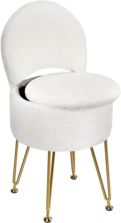 GREENSTELL Vanity Stool Chair with Storage