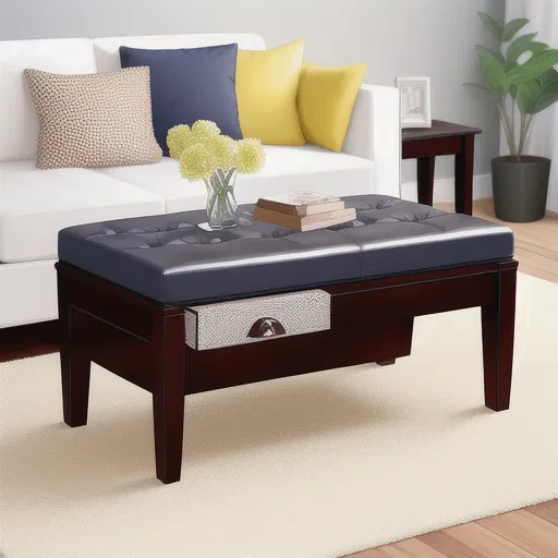 The Secret to a Chic Living Room? An Ottoman Coffee Table!