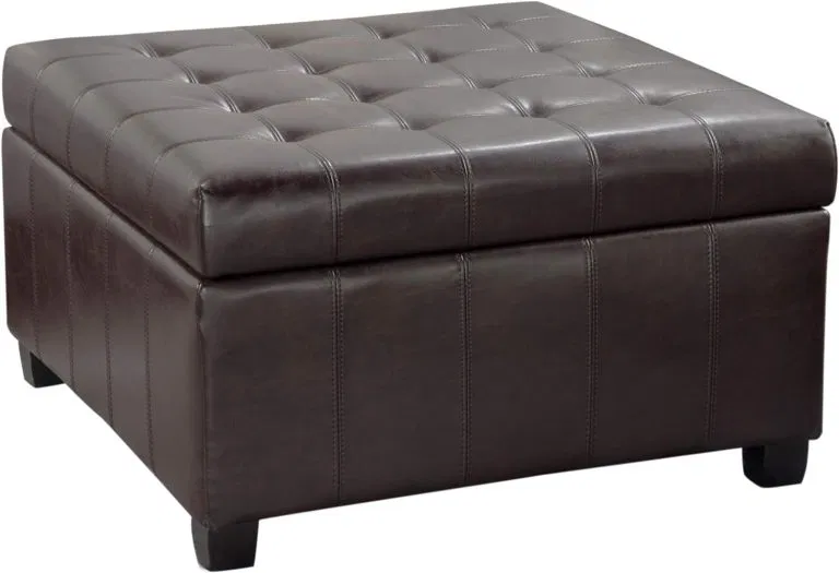 Leather Ottoman Coffee Table