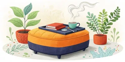 Transform Your Living Room: 5 Chic Trays to Elevate Your Ottoman Style